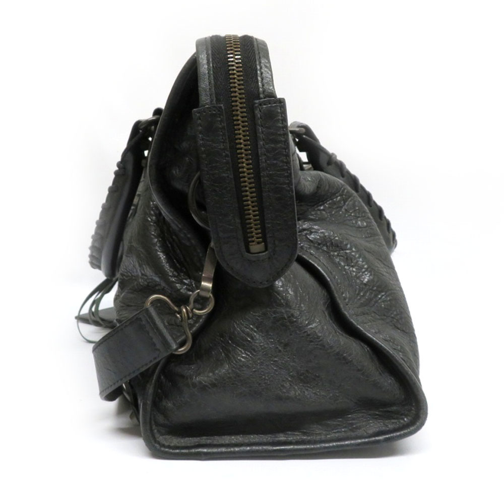 Balenciaga Bag 2way Tote Shoulder Black Bag View 3